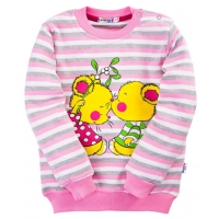20-782207 "Funny Friends" Джемпер для девочки, 2-5 лет, полоска/розовый 20-782207 "Funny Friends" Джемпер для девочки, 2-5 лет, полоска/розовый